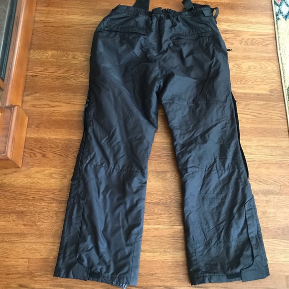 Trespass Ski pants XL black with suspenders waterproof 5000mm - Picture 2 of 6